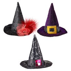 Čarodějnický klobouček na klipsnu